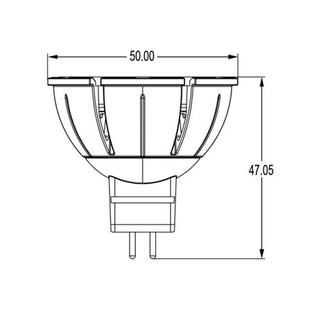หลอด LED L&E MR16/PAR DIM 12V 24D 7.5 วัตต์ WARM WHITE GU5.3_7