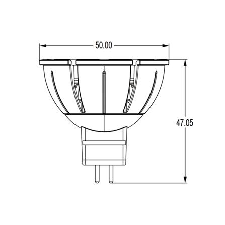 หลอด LED L&E MR16/PAR DIM 12V 36D 7.5 วัตต์ COOL WHITE GU5.3_7