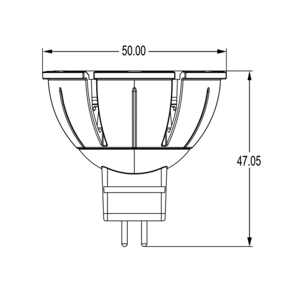 หลอด LED L&E MR16/PAR DIM 12V 10D 7.5 วัตต์ COOL WHITE GU5.3