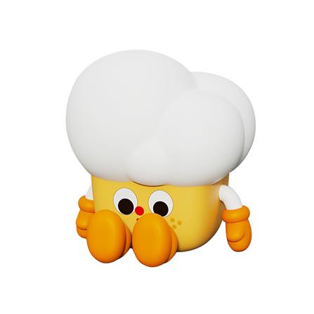 ไฟตั้งโต๊ะ LED MOFII POPCORN 0.5 วัตต์ สีขาว/เหลือง_0