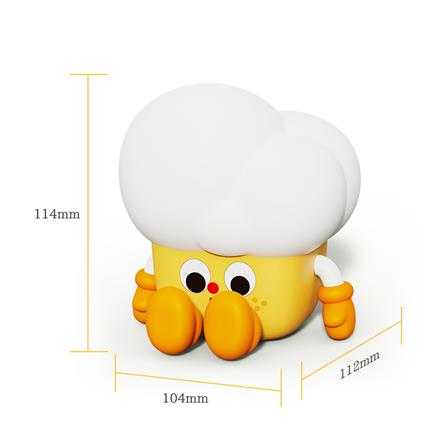ไฟตั้งโต๊ะ LED MOFII POPCORN 0.5 วัตต์ สีขาว/เหลือง_4