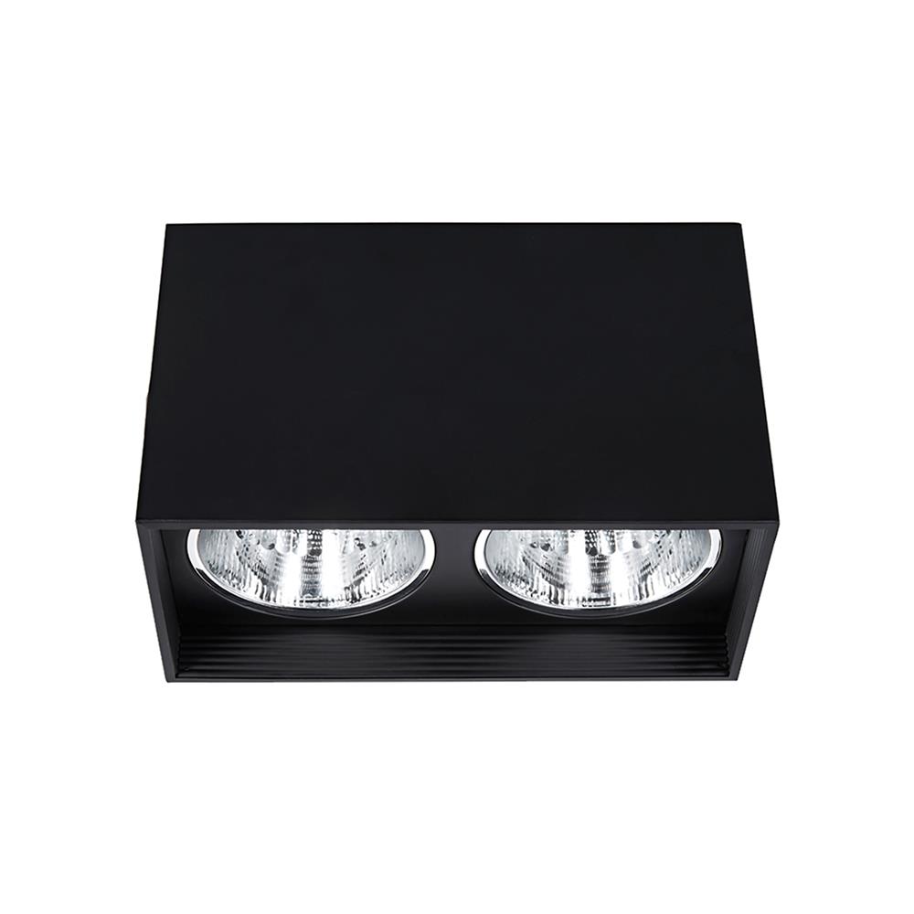 ดาวน์ไลท์ BEC SS404-2L 10.5 นิ้ว สีดำ เหลี่ยม