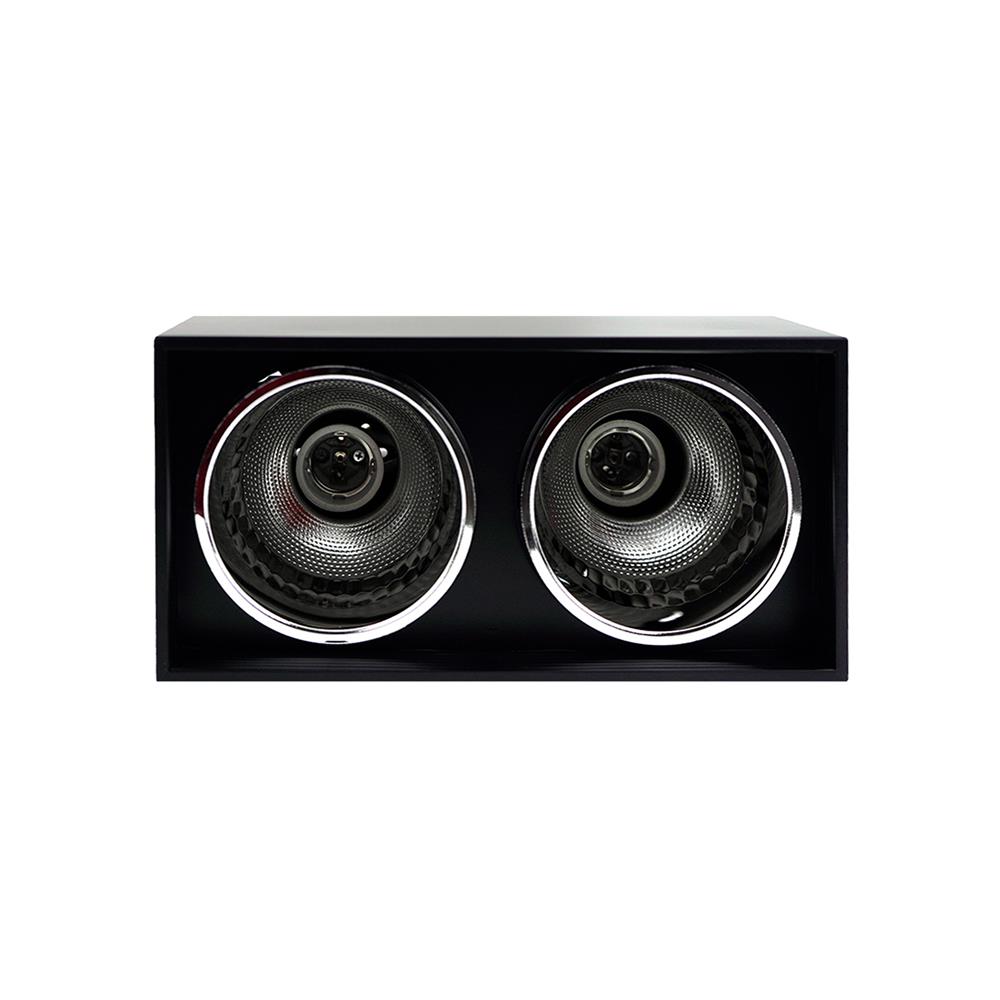 ดาวน์ไลท์ BEC SS404-2L 10.5 นิ้ว สีดำ เหลี่ยม