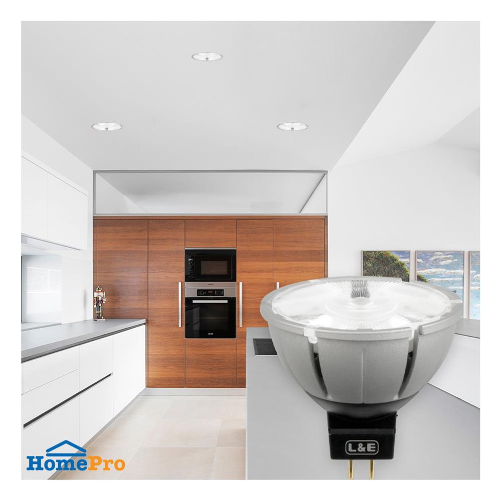 หลอด LED L&E MR16/PAR DIM 12V 36D 7.5 วัตต์ WARM WHITE GU5.3