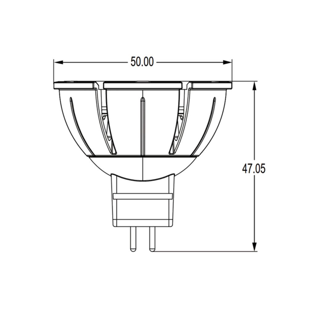 หลอด LED L&E MR16/PAR DIM 12V 36D 7.5 วัตต์ WARM WHITE GU5.3