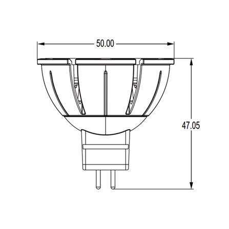 หลอด LED L&E MR16/PAR DIM 12V 24D 7.5 วัตต์ COOL WHITE GU5.3_7