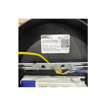 ไฟกิ่งภายใน LED LUMAX 01-A0257 WARM WHITE สีดำ/ทอง 1 หัว_4