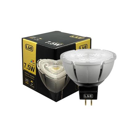 หลอด LED L&E MR16/PAR DIM 12V 60D 7.5 วัตต์ WARM WHITE GU5.3_4