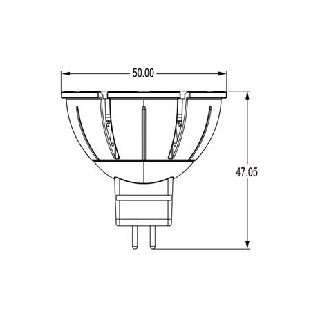 หลอด LED L&E MR16/PAR DIM 12V 60D 7.5 วัตต์ WARM WHITE GU5.3_7
