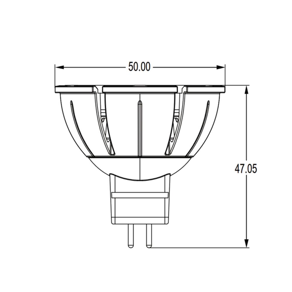 หลอด LED L&E MR16/PAR DIM 12V 36D 7.5 วัตต์ WARM WHITE GU5.3