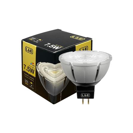 หลอด LED L&E MR16/PAR DIM 12V 36D 7.5 วัตต์ WARM WHITE GU5.3_4