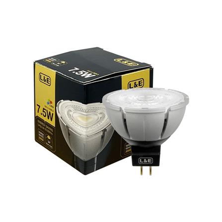 หลอด LED L&E MR16/PAR DIM 12V 24D 7.5 วัตต์ WARM WHITE GU5.3_4