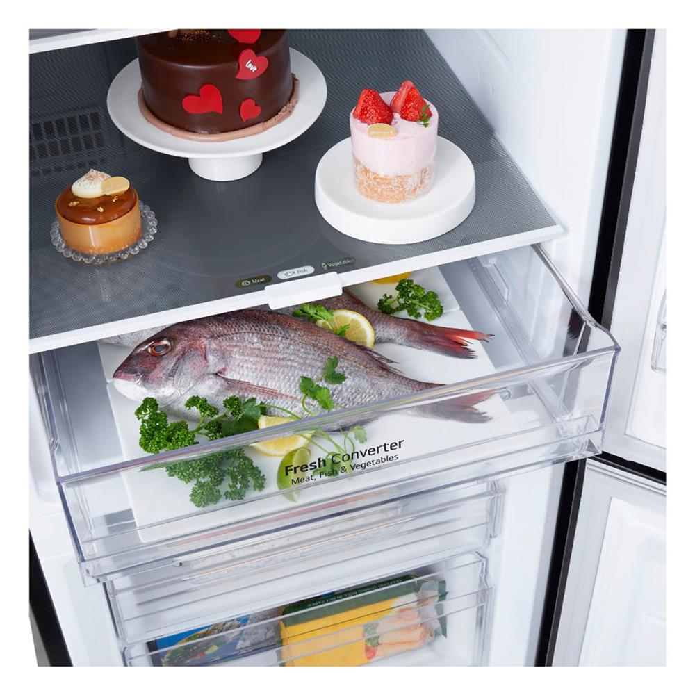 ตู้เย็น 2 ประตู LG GN-B389FQDM.AEPPLMT ฟรีซล่าง 11.8 คิว สีดำ