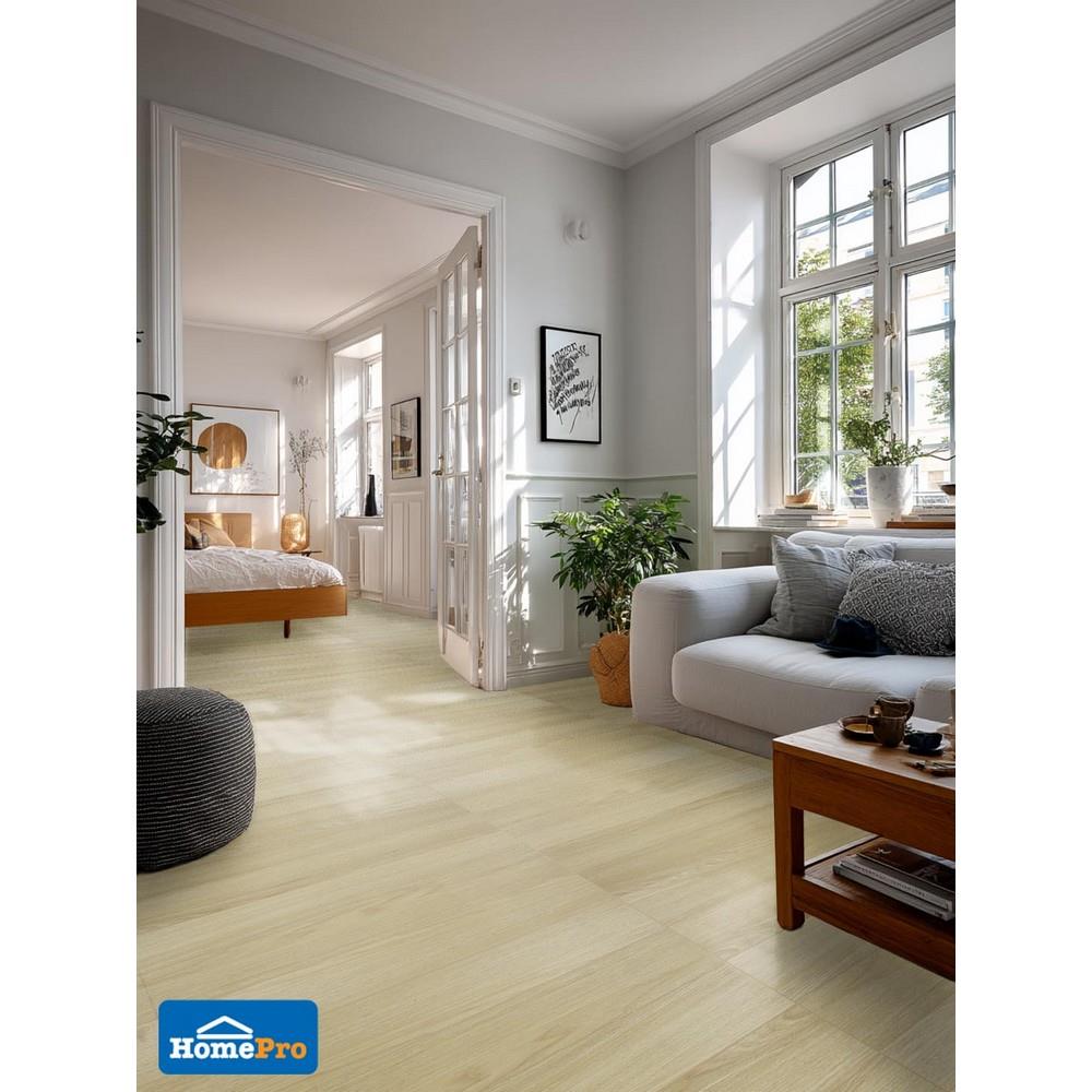 กระเบื้องยางไวนิล 15x91 ซม. TARA CLICK LOCK บรีช บราวน์