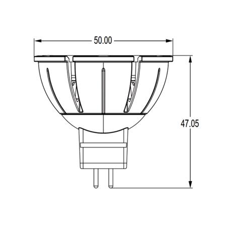 หลอด LED L&E MR16/PAR DIM 12V 10D 7.5 วัตต์ WARM WHITE GU5.3_7