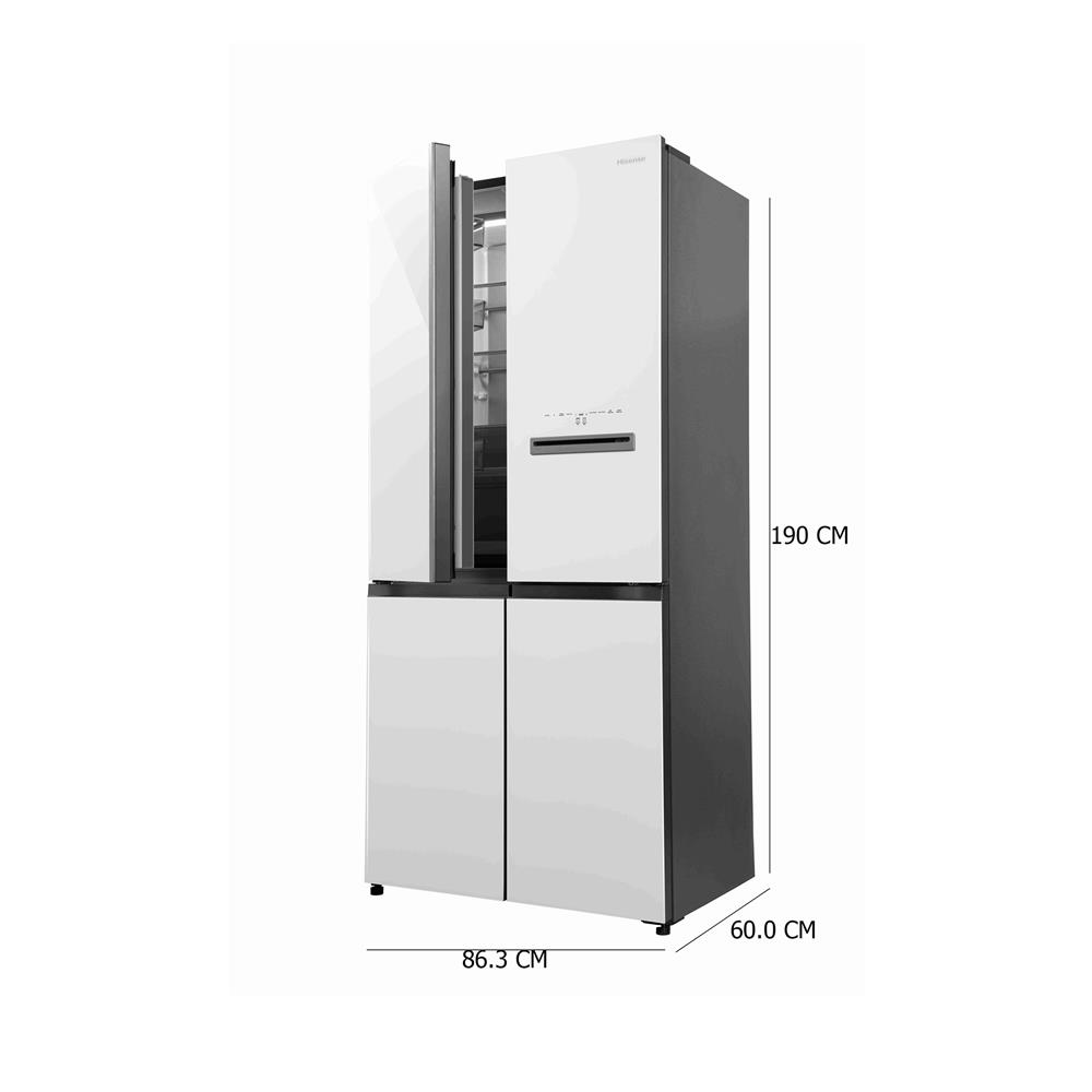 ตู้เย็น MULTI DOOR HISENSE RQ667N4TWUC1 18 คิว อินเวอร์เตอร์ สีขาว