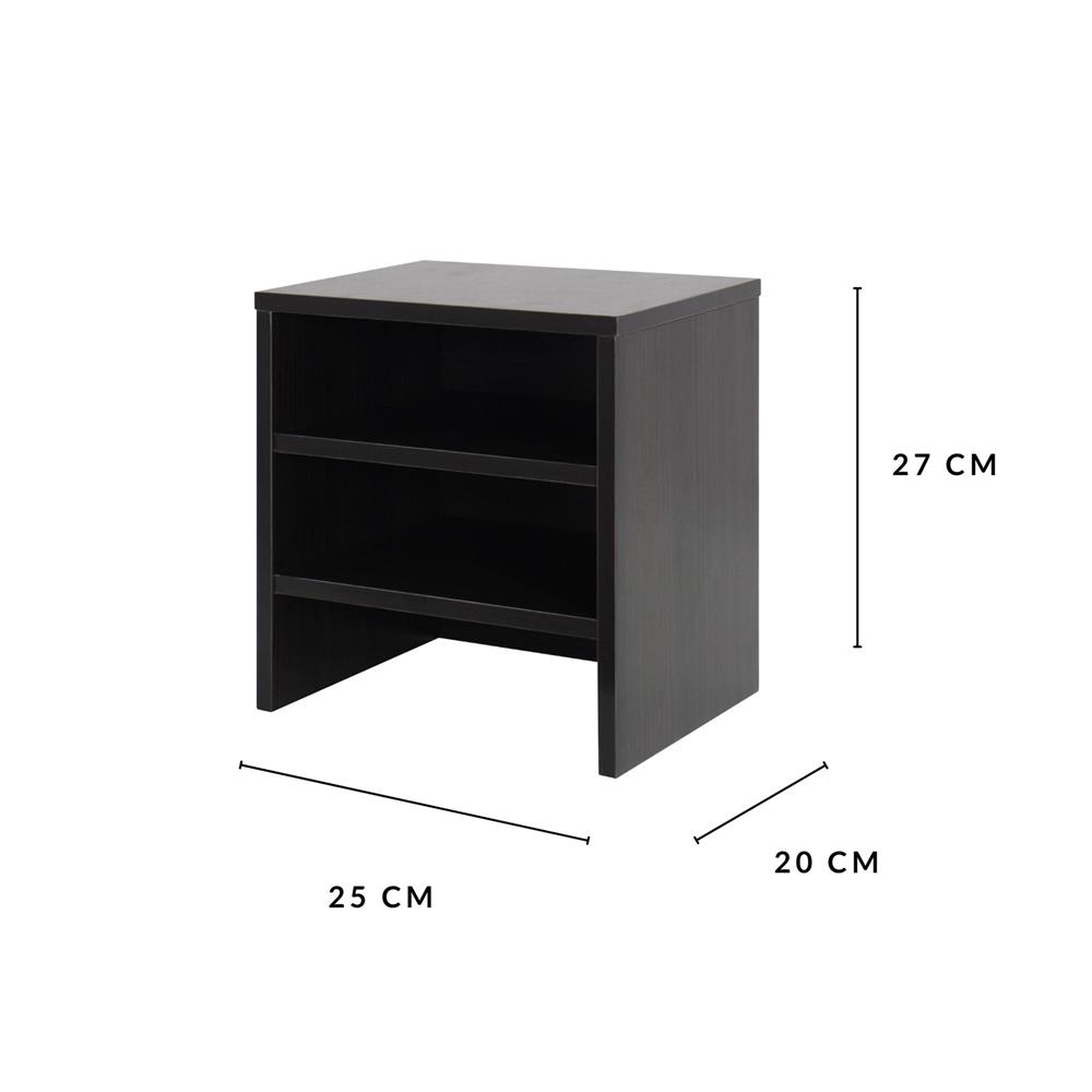 ชั้นวางอุปกรณ์ทำงาน 3 ชั้น LUVORA REGAL 25 ซม. สีน้ำตาลเข้ม