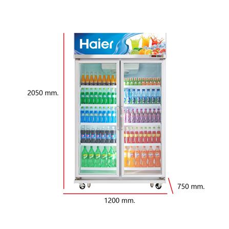 ตู้เครื่องดื่ม 2 ประตู HAIER SC-1700PCS2-LED-V5 36 คิว สีขาว_4