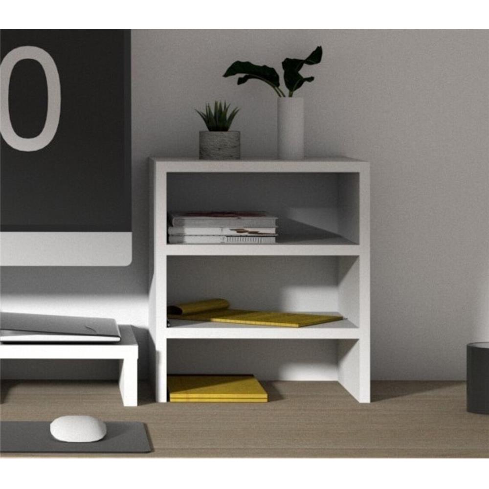 ชั้นวางอุปกรณ์ทำงาน 3 ชั้น LUVORA REGAL 25 ซม. สีขาว