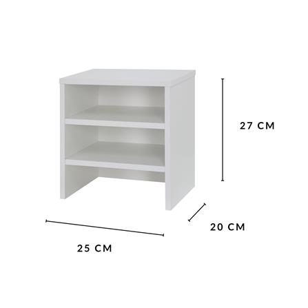 ชั้นวางอุปกรณ์ทำงาน 3 ชั้น LUVORA REGAL 25 ซม. สีขาว_10