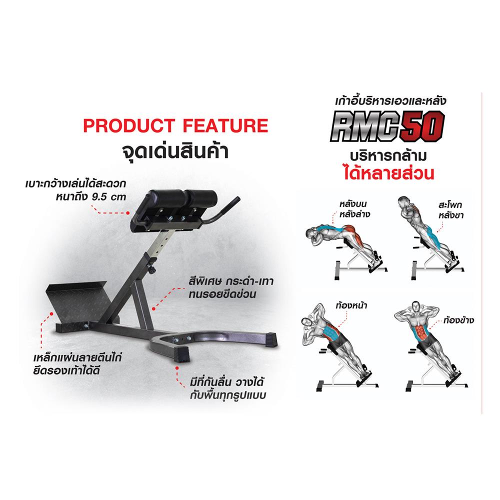 เก้าอี้บริหารเอวและหลัง IRONTEC RMC50