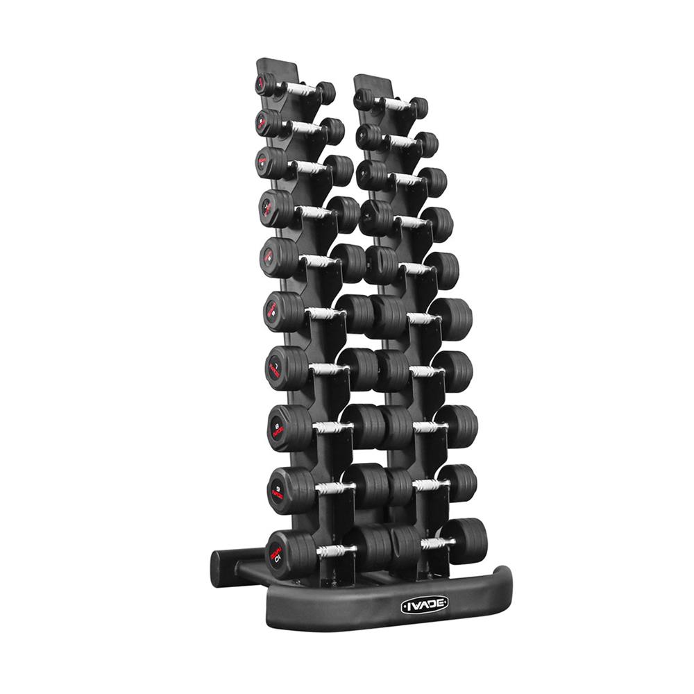 ชุดดัมเบล STUDIO พร้อมชั้นวาง IVADE 1-10 กก.