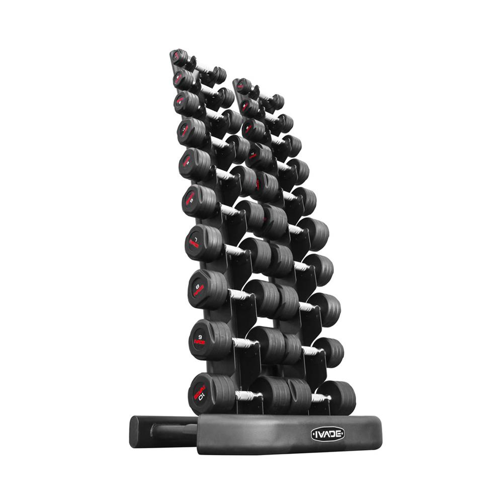 ชุดดัมเบล STUDIO พร้อมชั้นวาง IVADE 1-10 กก.