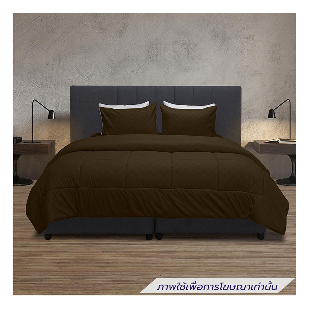 ชุดผ้าปูที่นอน 6 ฟุต 6 ชิ้น PICASSO BASIC ENJOY สี BROWN