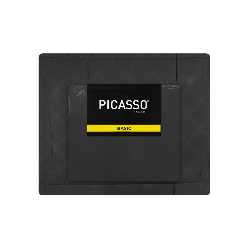 ชุดผ้าปูที่นอน 6 ฟุต 6 ชิ้น PICASSO BASIC ENJOY สี DARK GREY