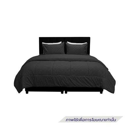 ชุดผ้าปูที่นอน 6 ฟุต 6 ชิ้น PICASSO BASIC ENJOY สี DARK GREY_1