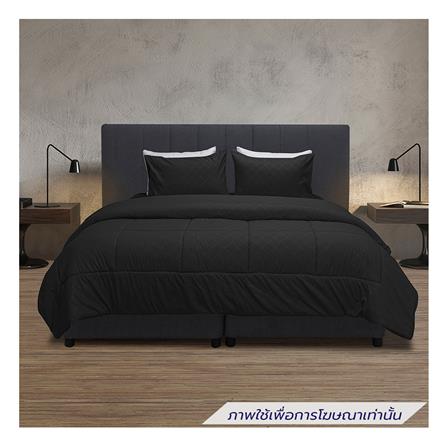 ชุดผ้าปูที่นอน 6 ฟุต 6 ชิ้น PICASSO BASIC ENJOY สี DARK GREY_0