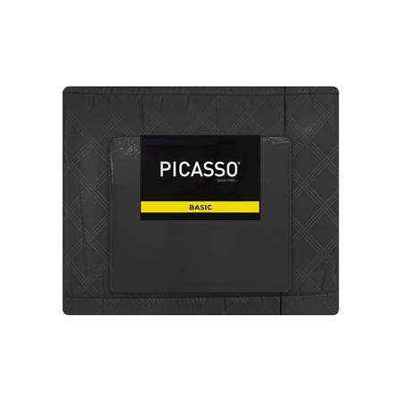 ชุดผ้าปูที่นอน 6 ฟุต 6 ชิ้น PICASSO BASIC ENJOY สี DARK GREY_5