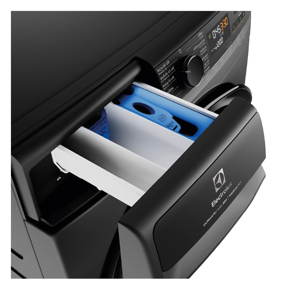 เครื่องซักอบผ้าฝาหน้าพร้อมขาตั้ง ELECTROLUX EWW1023P5SC 10/7 กก. 1200RPM อินเวอร์เตอร์ สีเทาเข้ม