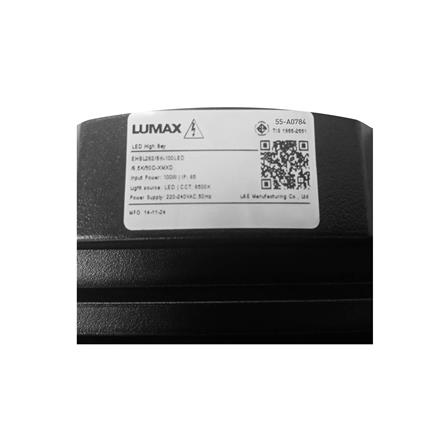 โคมไฮเบย์ LED LUMAX EHBL 100 วัตต์ DAYLIGHT สีดำ_7