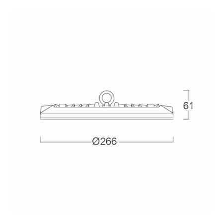 โคมไฮเบย์ LED LUMAX EHBL 100 วัตต์ DAYLIGHT สีดำ_6