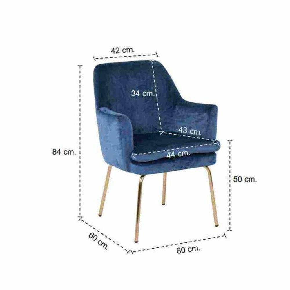 เก้าอี้ทานข้าว SB FURNITURE A-CHISA 19190612 สีน้ำเงิน