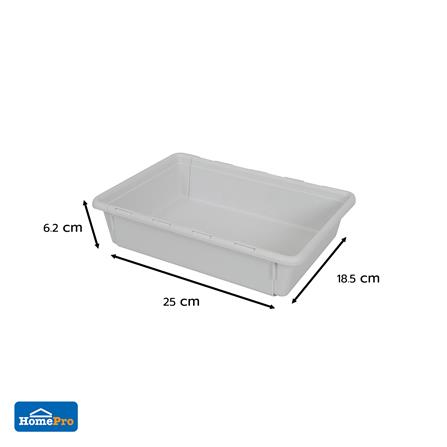 กล่องเก็บของปรับขนาดได้ KECH BEFIT SIZE XL สีเทา_6