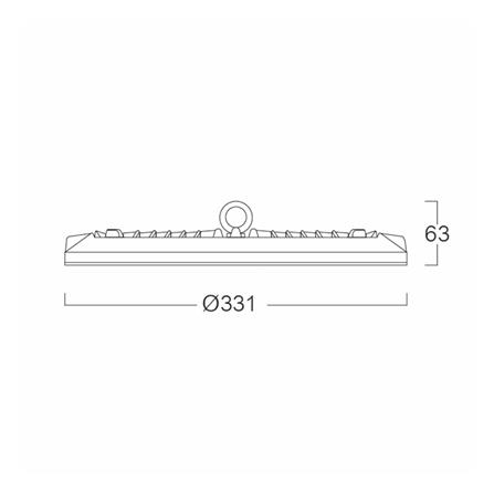 โคมไฮเบย์ LED LUMAX EHBL 200 วัตต์ DAYLIGHT สีดำ_6