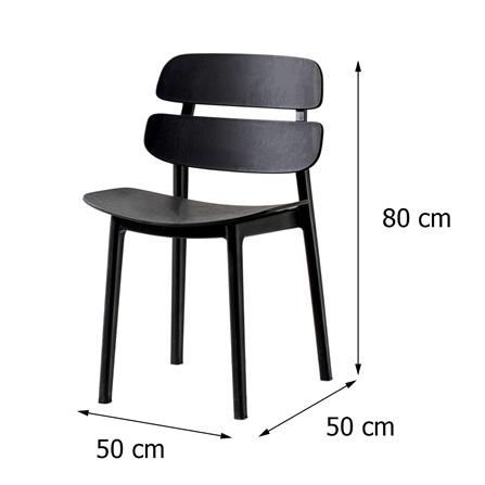 เก้าอี้พลาสติก SPRING TESSIE สีดำ_8