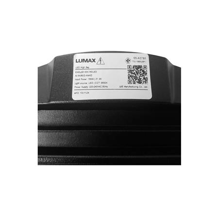 โคมไฮเบย์ LED LUMAX EHBL 150 วัตต์ DAYLIGHT สีดำ_7