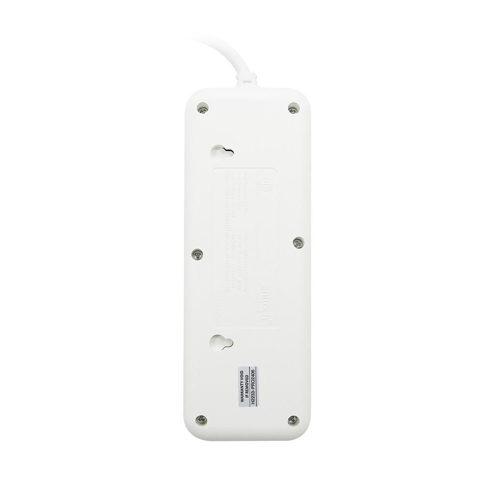 รางปลั๊กไฟ 3 ช่อง 3 สวิตช์ ANITECH H2233-PRO 10 แอมป์ 3 ม. สีขาว (1 แถม 1)