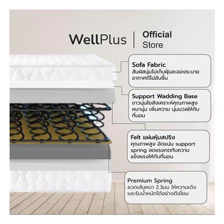 ที่นอน 6 ฟุต WELLPLUS WILLOW_2