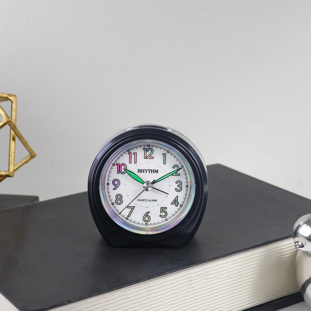 นาฬิกาปลุก RHYTHM CRE815NR71 3.2X3.1 นิ้ว สีดำ