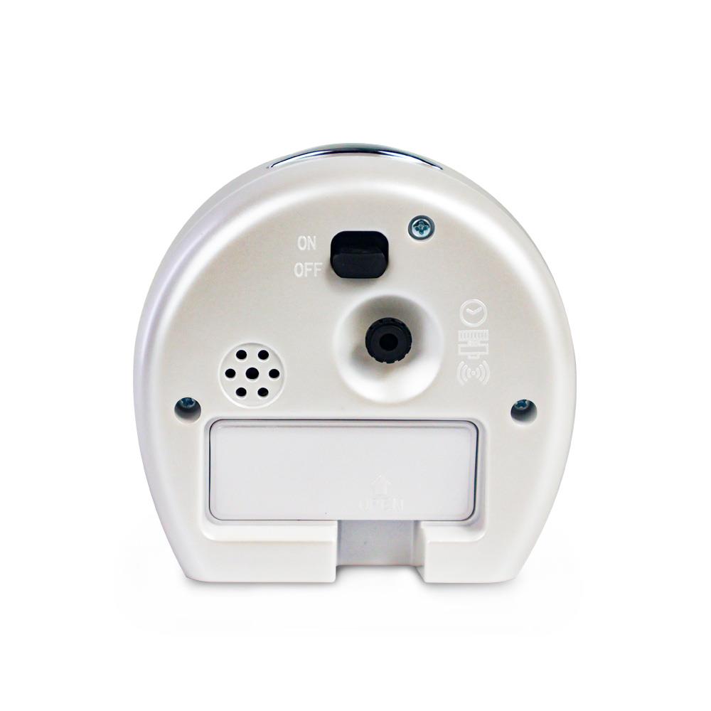 นาฬิกาปลุก RHYTHM CRE815NR03 3.2X3.1 นิ้ว สีขาว