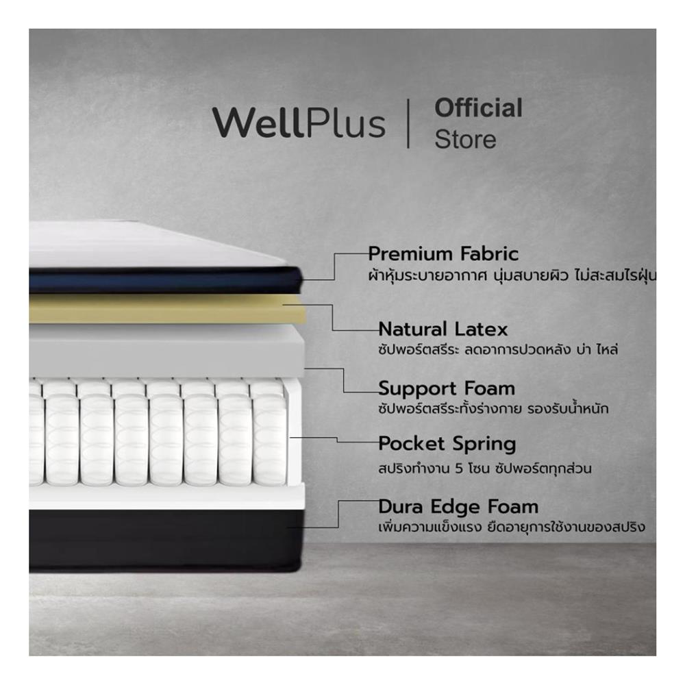 ที่นอน 3 ฟุต WELLPLUS BAILEY