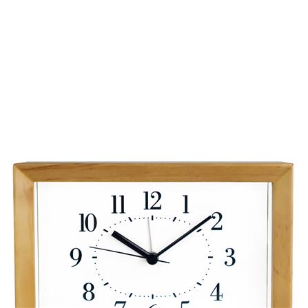 นาฬิกาตั้งโต๊ะไม้ RHYTHM 8RE676SR06 5.8X4.1 นิ้ว สีน้ำตาลอ่อน_1