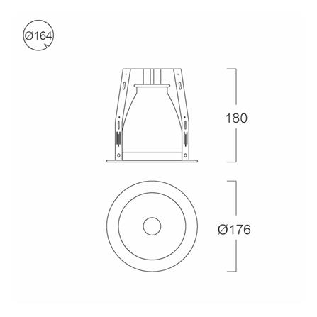 ดาวน์ไลท์ L&E 22-03124 6.45 นิ้ว สีขาว กลม_3