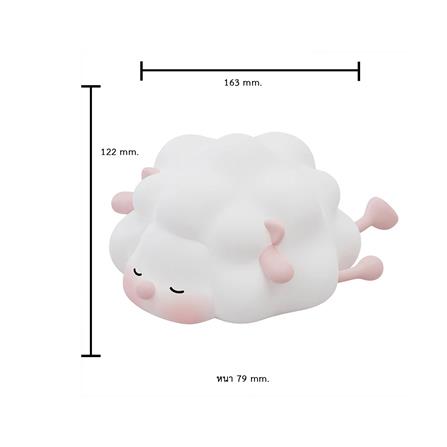 ไฟตั้งโต๊ะ LED MOFII SLEEPING SHEEP 0.5 วัตต์ สีขาว/ชมพู_6