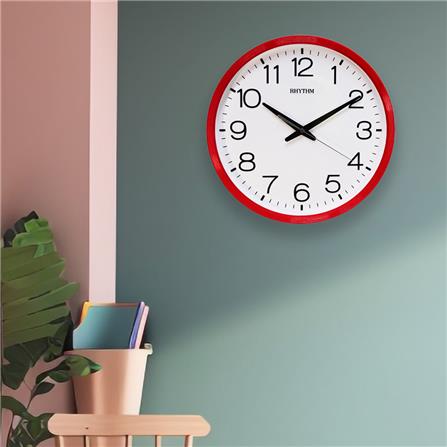 นาฬิกาแขวน RHYTHM CMG494NR01 14.1 นิ้ว สีแดง_4