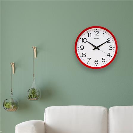 นาฬิกาแขวน RHYTHM CMG494NR01 14.1 นิ้ว สีแดง_5